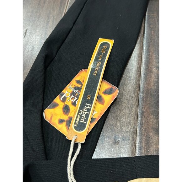 Hybrid & Company Gold Buttons Slim Fit High Waist Pants Size Small Skinny NWT - Picture 7 of 10